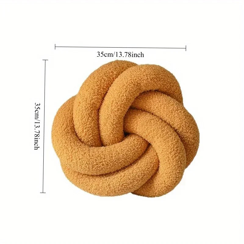 Nordic Cotton Boucle Knot Pillow | Veska