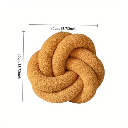 Nordic Cotton Boucle Knot Pillow | Veska