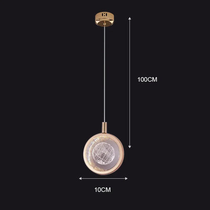 Nordic Crystal Halo Pendel Ljuskälla | Veska D Earth