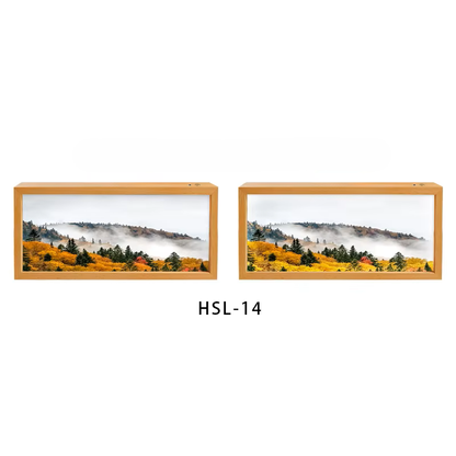 Nordic Healing Bakgrundsbelyst Landskapskonst Ram Låda Ljus | Veska CT-HSL-14