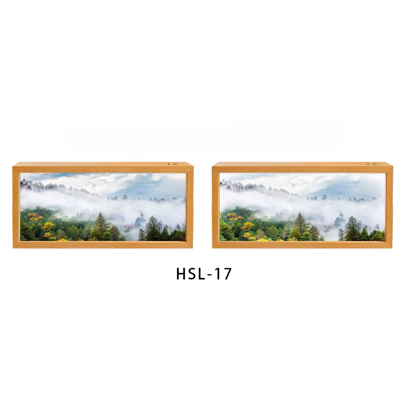 Nordic Healing Bakgrundsbelyst Landskapskonst Ram Låda Ljus | Veska CT-HSL-17