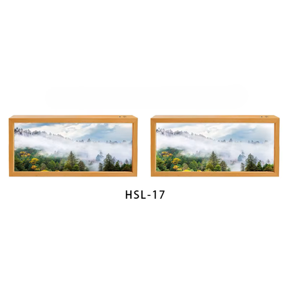 Nordic Healing Bakgrundsbelyst Landskapskonst Ram Låda Ljus | Veska CT-HSL-17