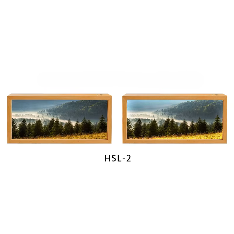 Nordic Healing Bakgrundsbelyst Landskapskonst Ram Låda Ljus | Veska CT-HSL-2