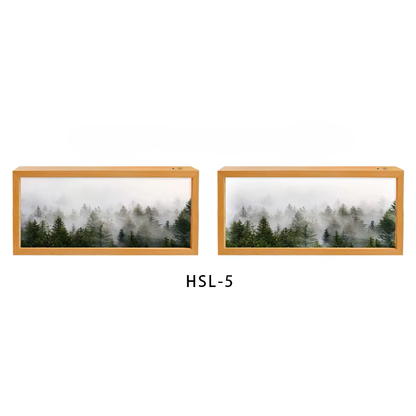 Nordic Healing Bakgrundsbelyst Landskapskonst Ram Låda Ljus | Veska CT-HSL-5