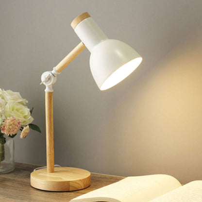 Nordic Iron Wood LED Bordslampa | Veska Ivory Oak