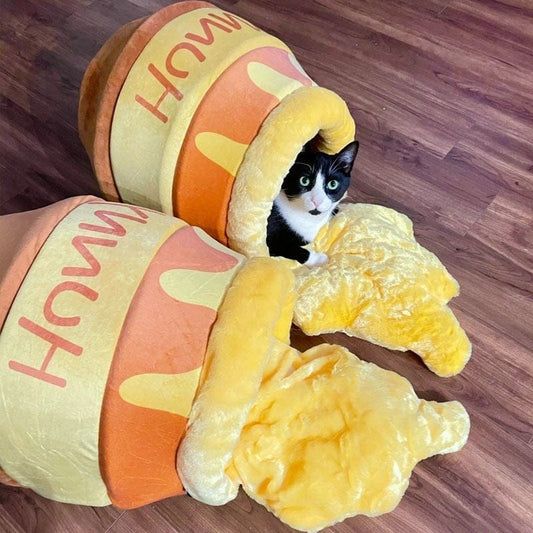 Nordic Plush Honungskopp Kattkorg | Veska