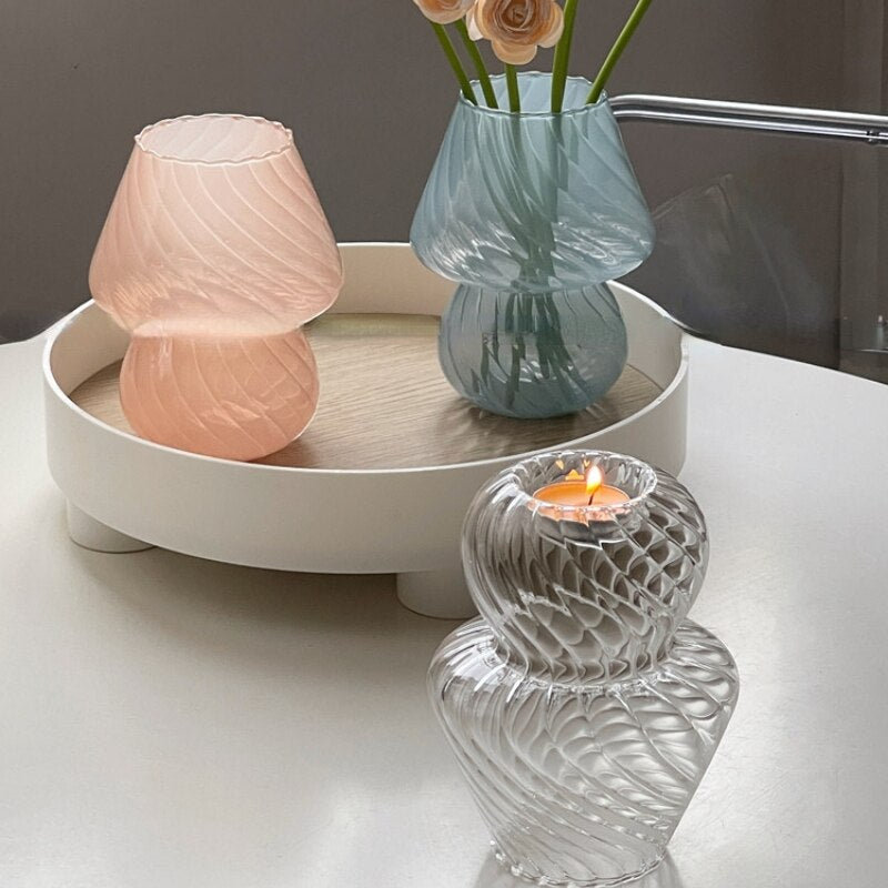 Nordic Randig Glasvas | Veska