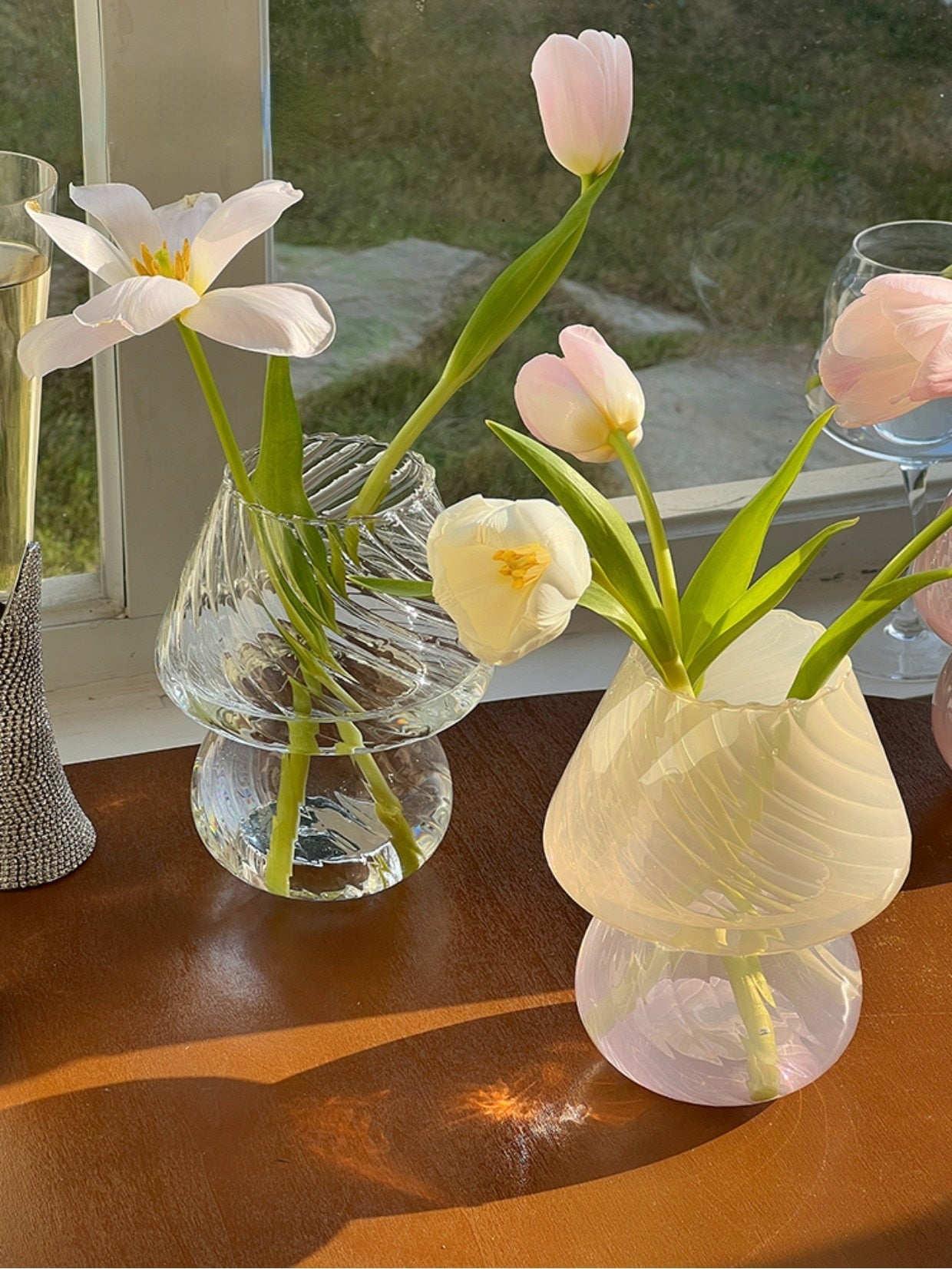 Nordic Randig Glasvas | Veska