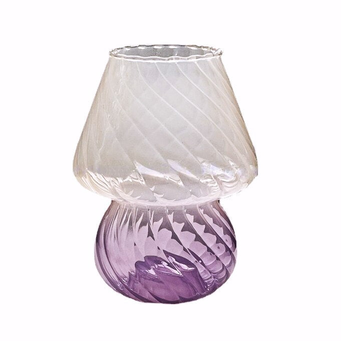 Nordic Randig Glasvas | Veska LilaBeige