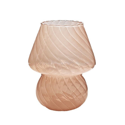 Nordic Randig Glasvas | Veska Pastellbeige
