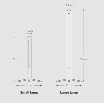 Nordic Sky Minimalist Träskrivbordslampa | Veska