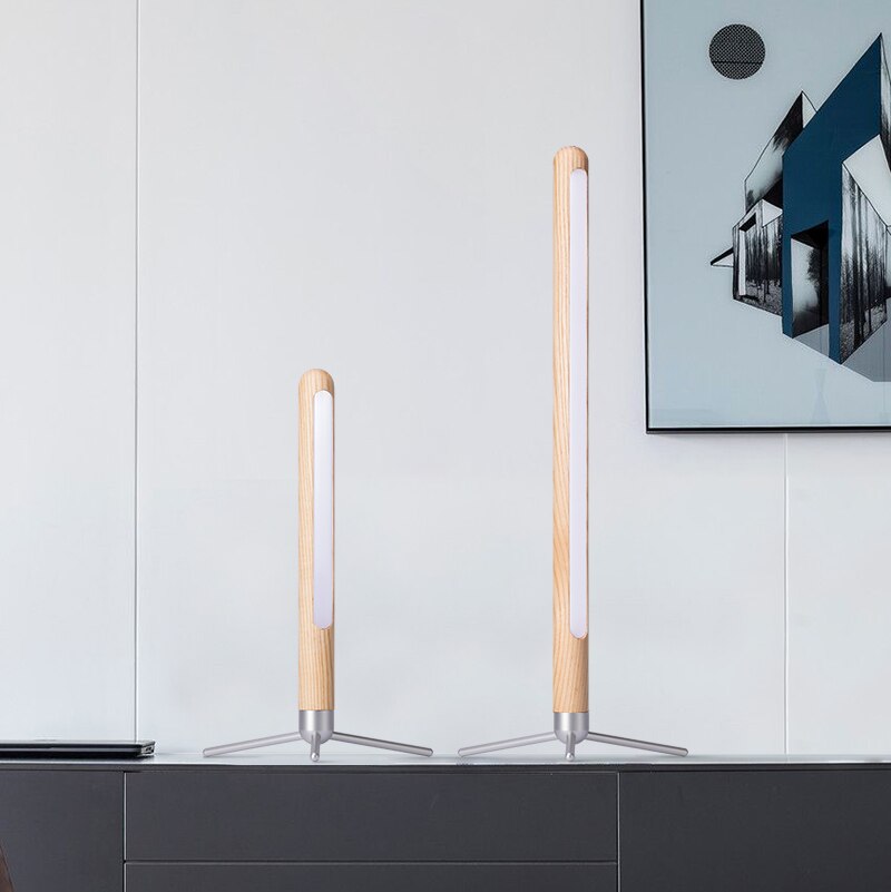 Nordic Sky Minimalist Träskrivbordslampa | Veska
