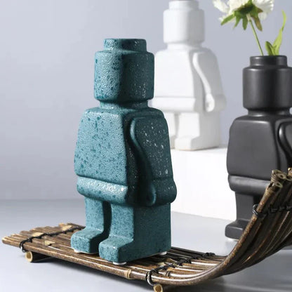 NordicCharm Modern Keramisk Robotvas för en Lekfull Accent | Veska