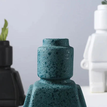 NordicCharm Modern Keramisk Robotvas för en Lekfull Accent | Veska