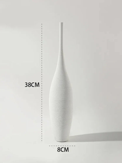 NordicForm Skandinavisk Minimalistisk Keramikvas med Tidlös Elegans | Veska Vit 3