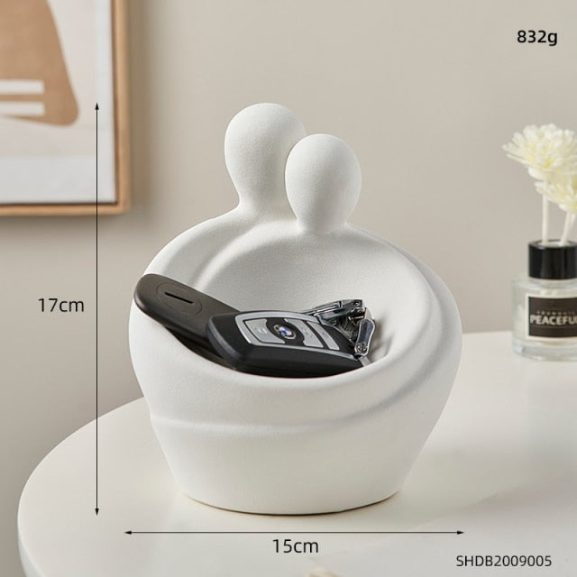 Nordisk Abstrakt Tänkarresin Skulptur | Veska