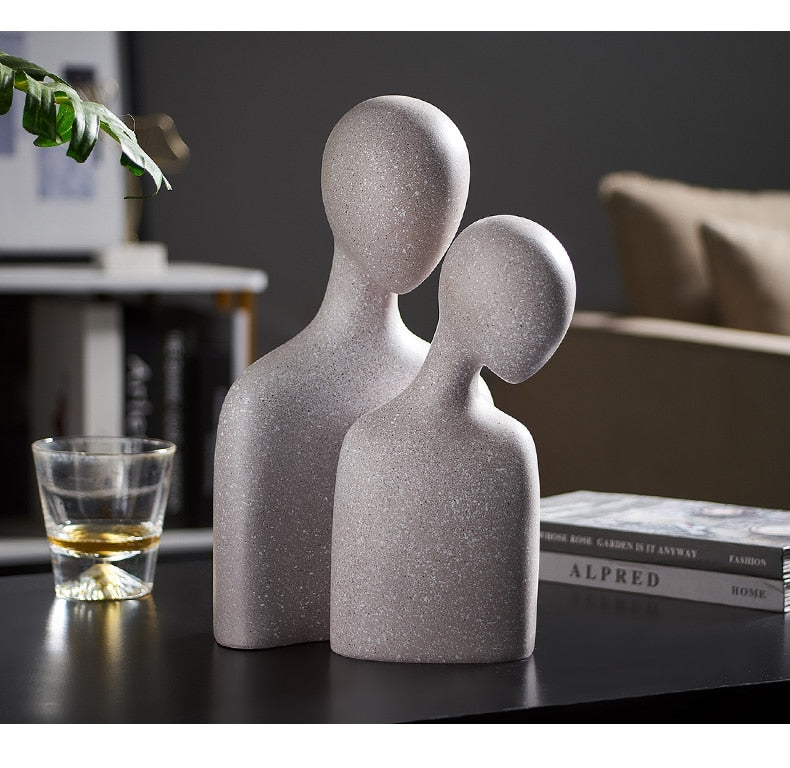Nordisk Abstrakt Tänkarresin Skulptur | Veska