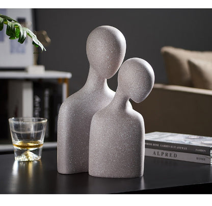 Nordisk Abstrakt Tänkarresin Skulptur | Veska