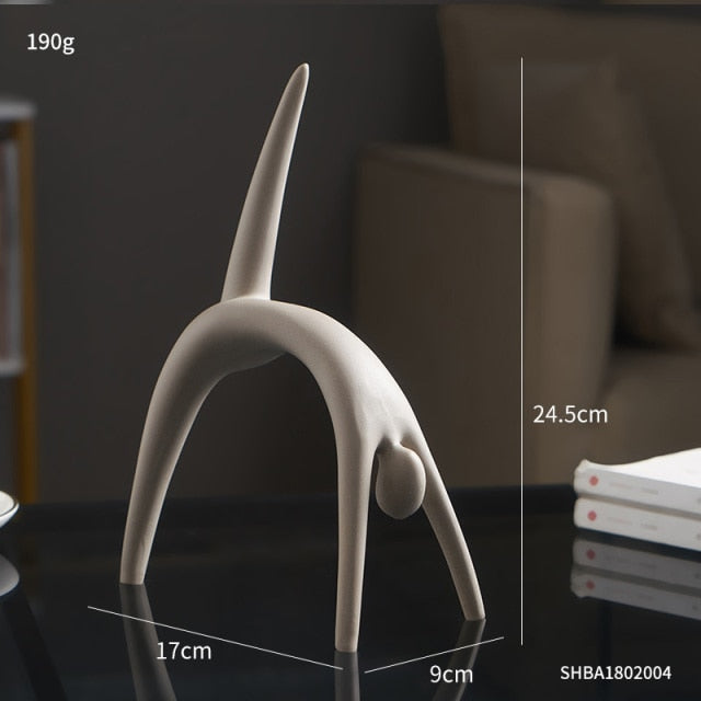 Nordisk Abstrakt Tänkarresin Skulptur | Veska hög 24,5 cm 2