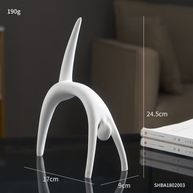 Nordisk Abstrakt Tänkarresin Skulptur | Veska hög 24,5 cm