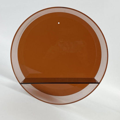 Nordisk akryl vägg hylla för hängande | Veska Braun 25x25x10cm