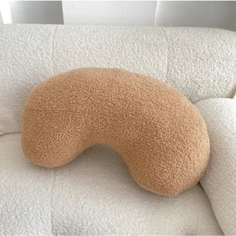 Nordisk Bouclé Abstrakt Kudde – Minimalistisk Plysch Kudde | Veska Cashew mjölk te