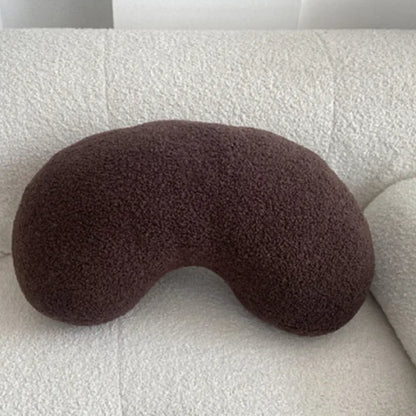 Nordisk Bouclé Abstrakt Kudde – Minimalistisk Plysch Kudde | Veska Cashewchoklad
