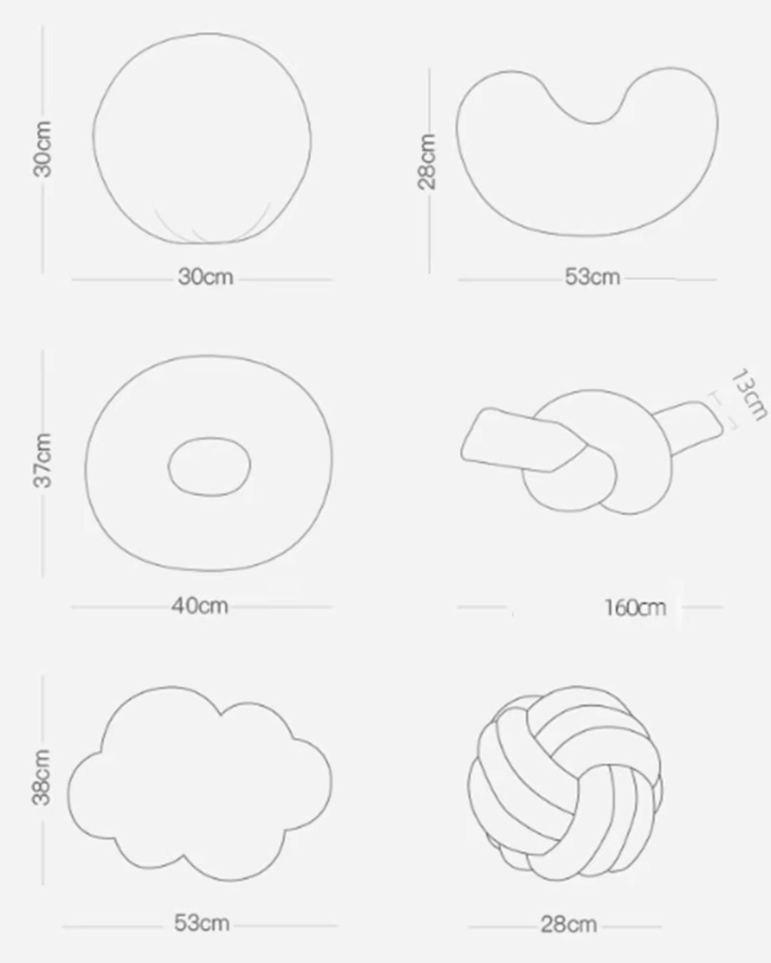 Nordisk Bouclé Abstrakt Kudde – Minimalistisk Plysch Kudde | Veska
