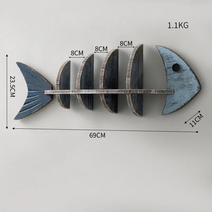 Nordisk Fisk Trä Hylla | Veska Spearhead fisk