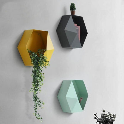 Nordisk Geometrisk Diamant Hyllvägg Vask | Veska