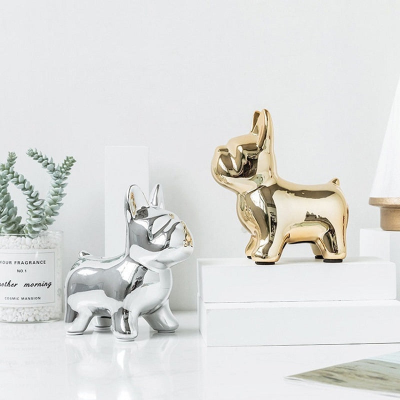 Nordisk Keramisk Bulldog Spargris | Veska