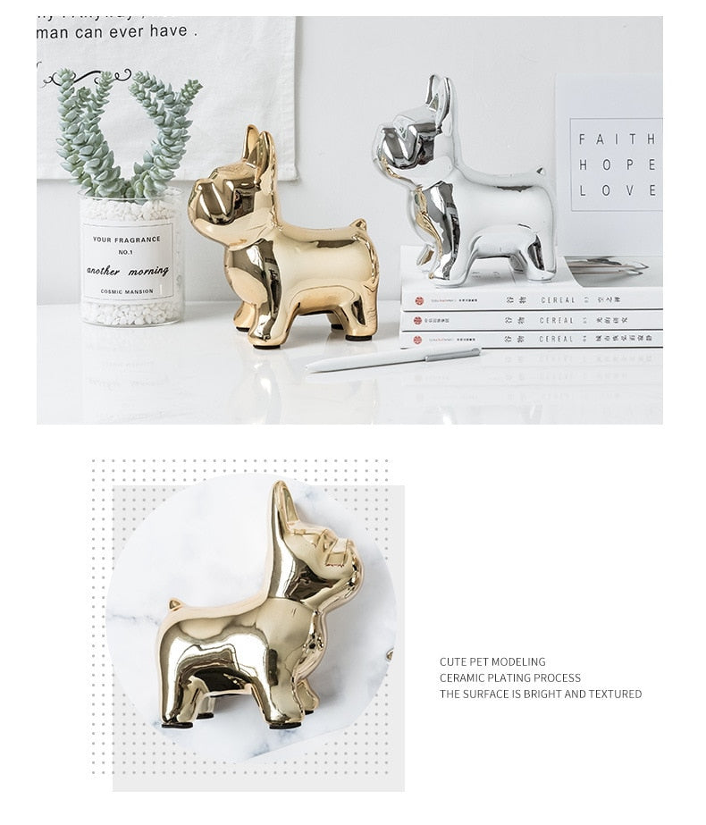 Nordisk Keramisk Bulldog Spargris | Veska