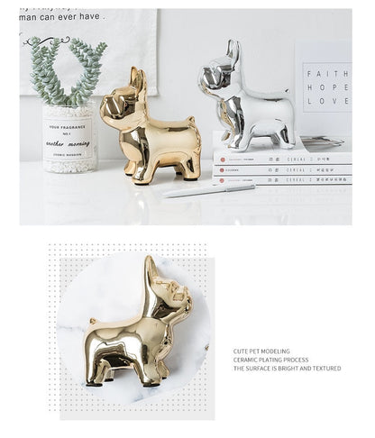 Nordisk Keramisk Bulldog Spargris | Veska