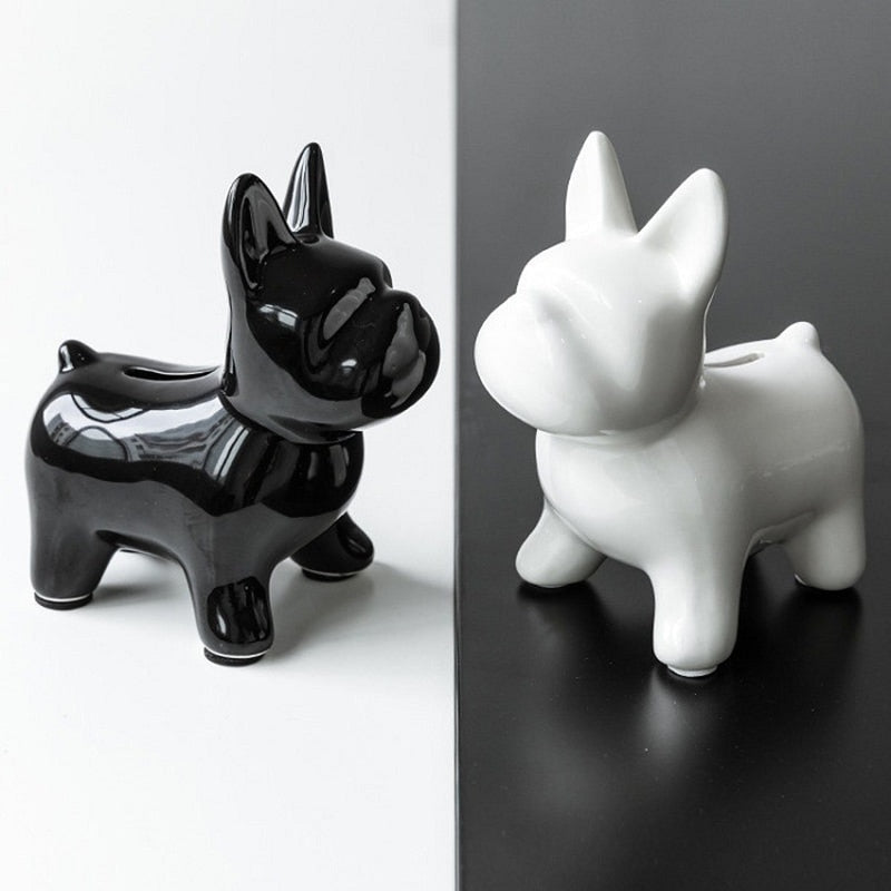 Nordisk Keramisk Bulldog Spargris | Veska