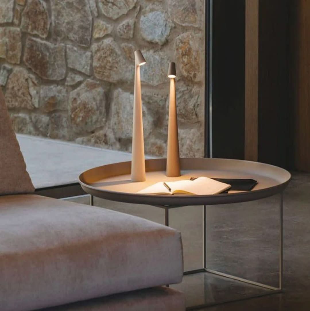 Nordisk Minimalistisk Design Stämningsbelysning | Trådlös | LED | Litteraturlampa | Bordslampa | Veska