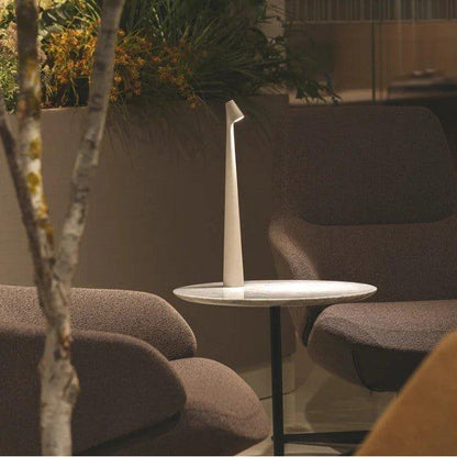 Nordisk Minimalistisk LED Trådlamp Bordslampa | Veska Vit 350mm