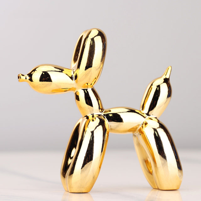 Nordisk Resin Ballonghund Figuriner | Veska Guld