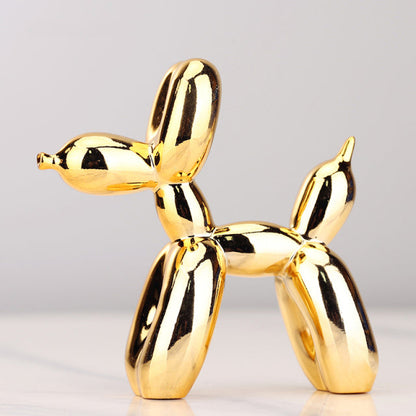 Nordisk Resin Ballonghund Figuriner | Veska Guld