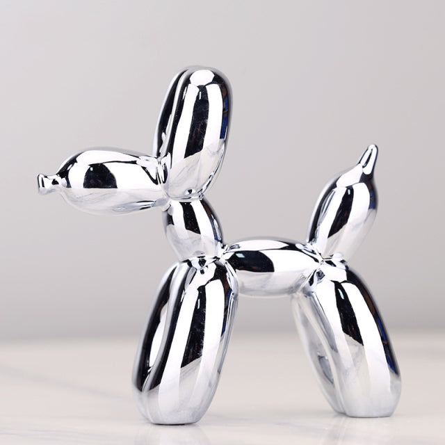 Nordisk Resin Ballonghund Figuriner | Veska Ljusgrå
