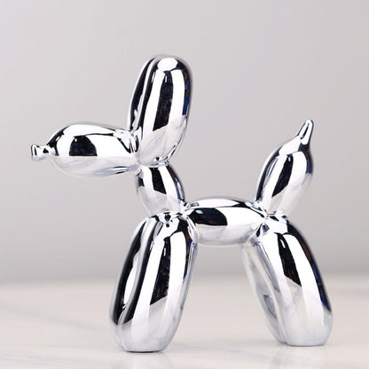 Nordisk Resin Ballonghund Figuriner | Veska Ljusgrå