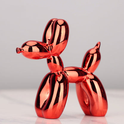 Nordisk Resin Ballonghund Figuriner | Veska Röd