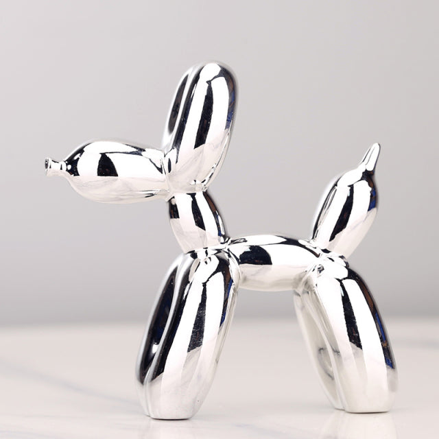 Nordisk Resin Ballonghund Figuriner | Veska Silver