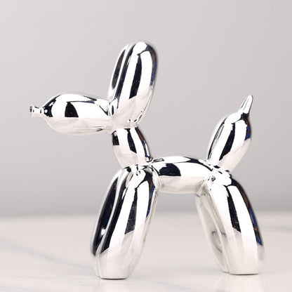Nordisk Resin Ballonghund Figuriner | Veska Silver