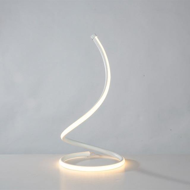 Nordisk Spiral LED Bordslampor | Veska Vit EU-kontakt
