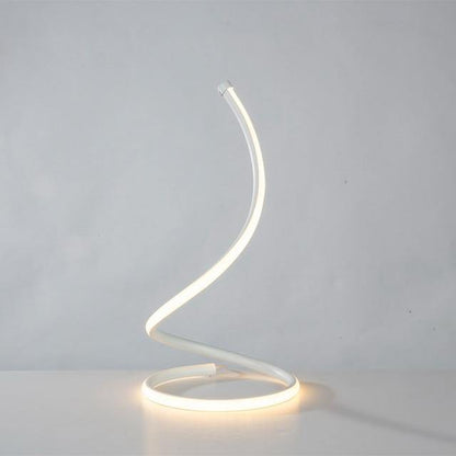 Nordisk Spiral LED Bordslampor | Veska Vit EU-kontakt
