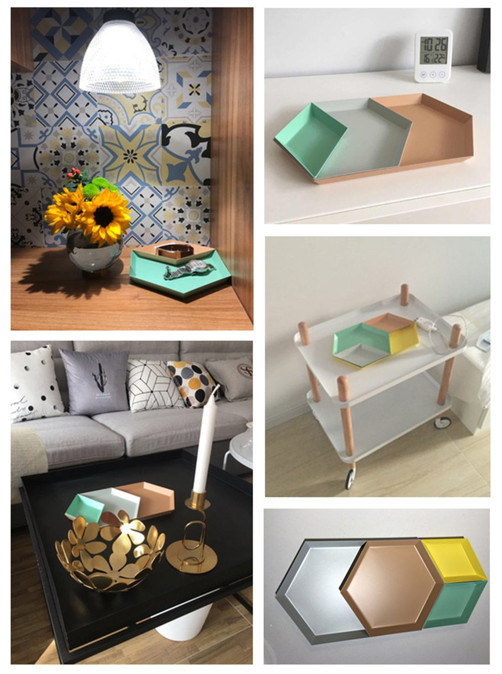 Nordisk Stil Geometrisk Bricka | Veska