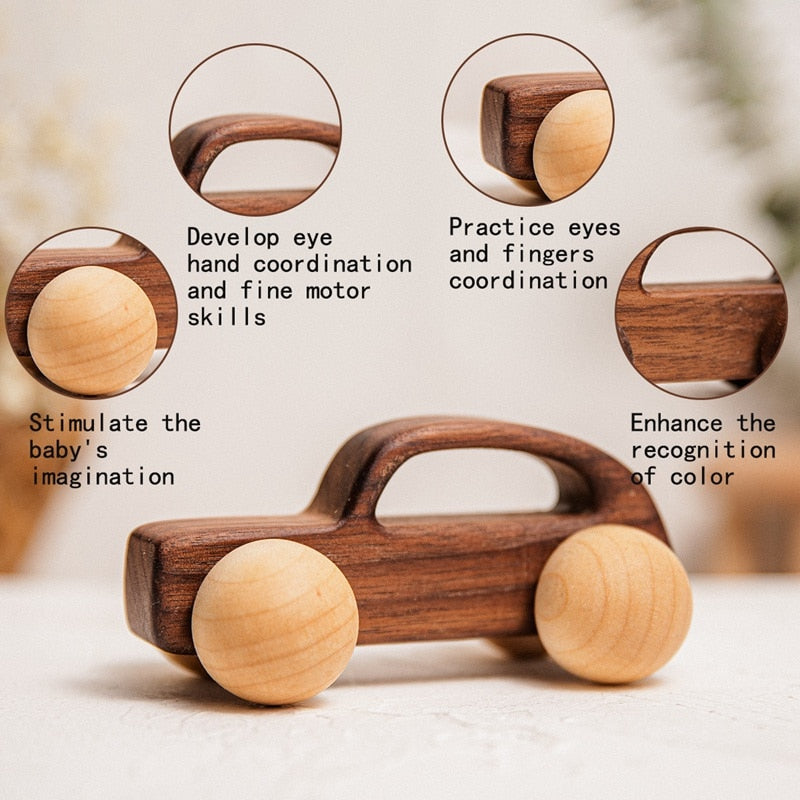 Nordisk Stil Minimalistisk Träbil | Veska
