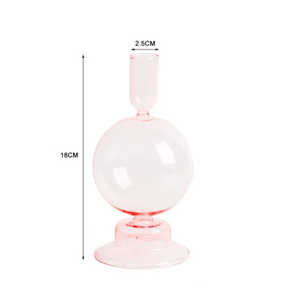 Nordisk Stilig Bubbelglas Ljushållare | Veska 205-13