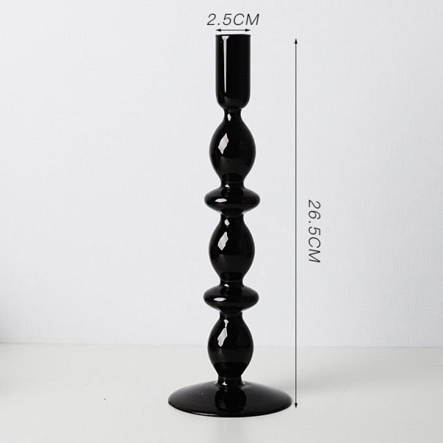 Nordisk Stilig Bubbelglas Ljushållare | Veska 205-21