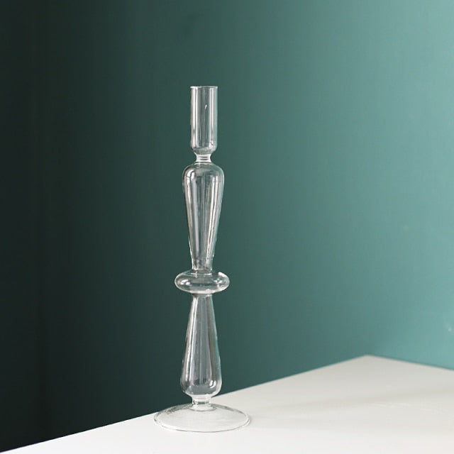 Nordisk Stilig Bubbelglas Ljushållare | Veska 205-7